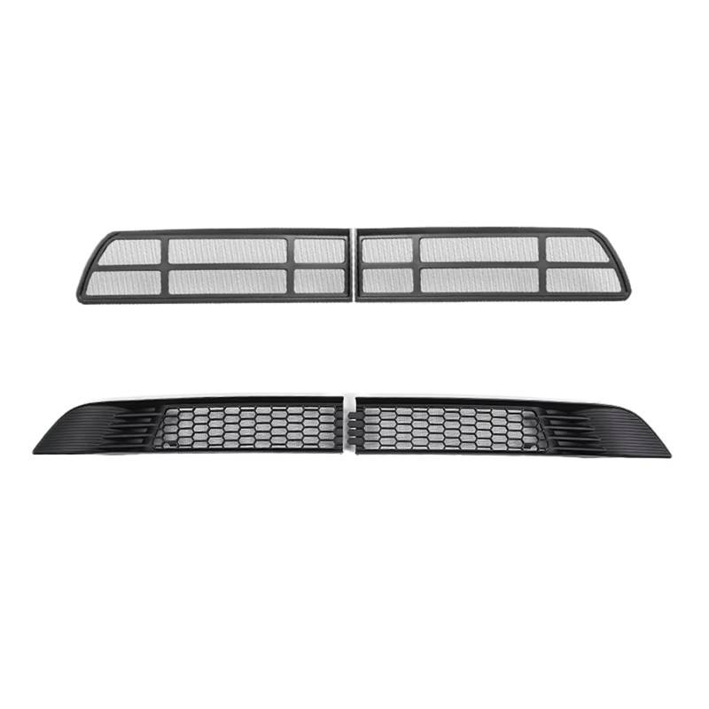 Auto Frontgrill Für Tesla Für Modell Y 2021 2022 2023 2024 Front Lower Bumper Ansauggitter Anti Insekten Net Einlass Vent Staub Proof Protector Mesh Abdeckung Zubehör Front Kühlergrille(2 Sets) von RXRJSU