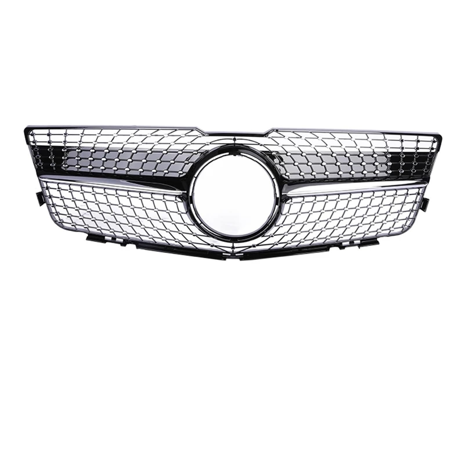 Auto Frontgrill GT Kühlergrill Für Benz GLK X204 Frontstoßstange Kühler Für AMG Grill Diamond 2008-2012 2013-2015 Schwarz Chrom 350 Front Kühlergrille(08-12 Black Diamond) von RXRJSU