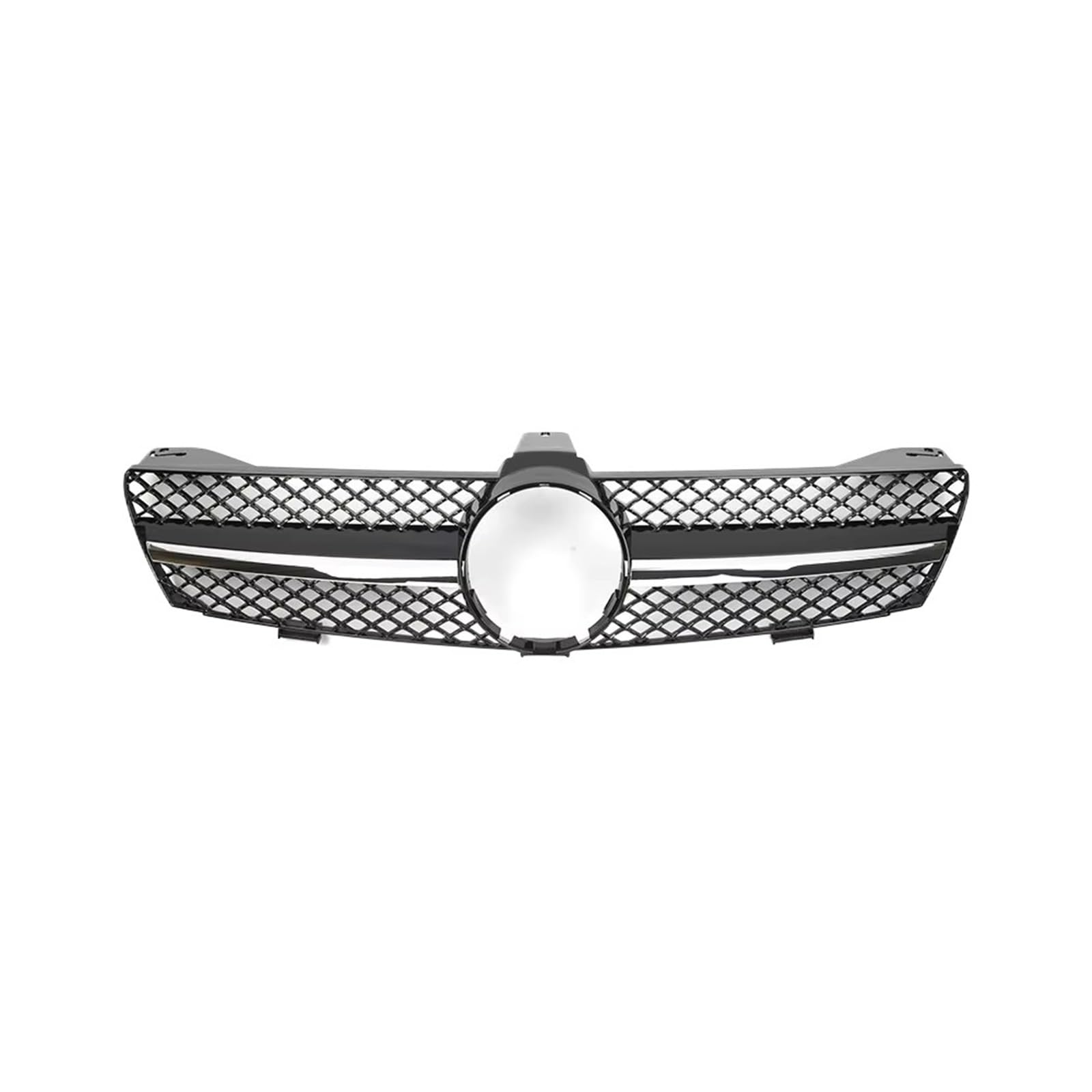 Auto Frontgrill Glänzend Schwarzer Für GTR-Style-Kühlergrill Für Benz Für CLS-Klasse W219 2005 2006-2008 CLS350 CLS550 CLS63 Für AMG Diamond Style-Stoßstangengrill Front Kühlergrille(A-Chrome Black) von RXRJSU