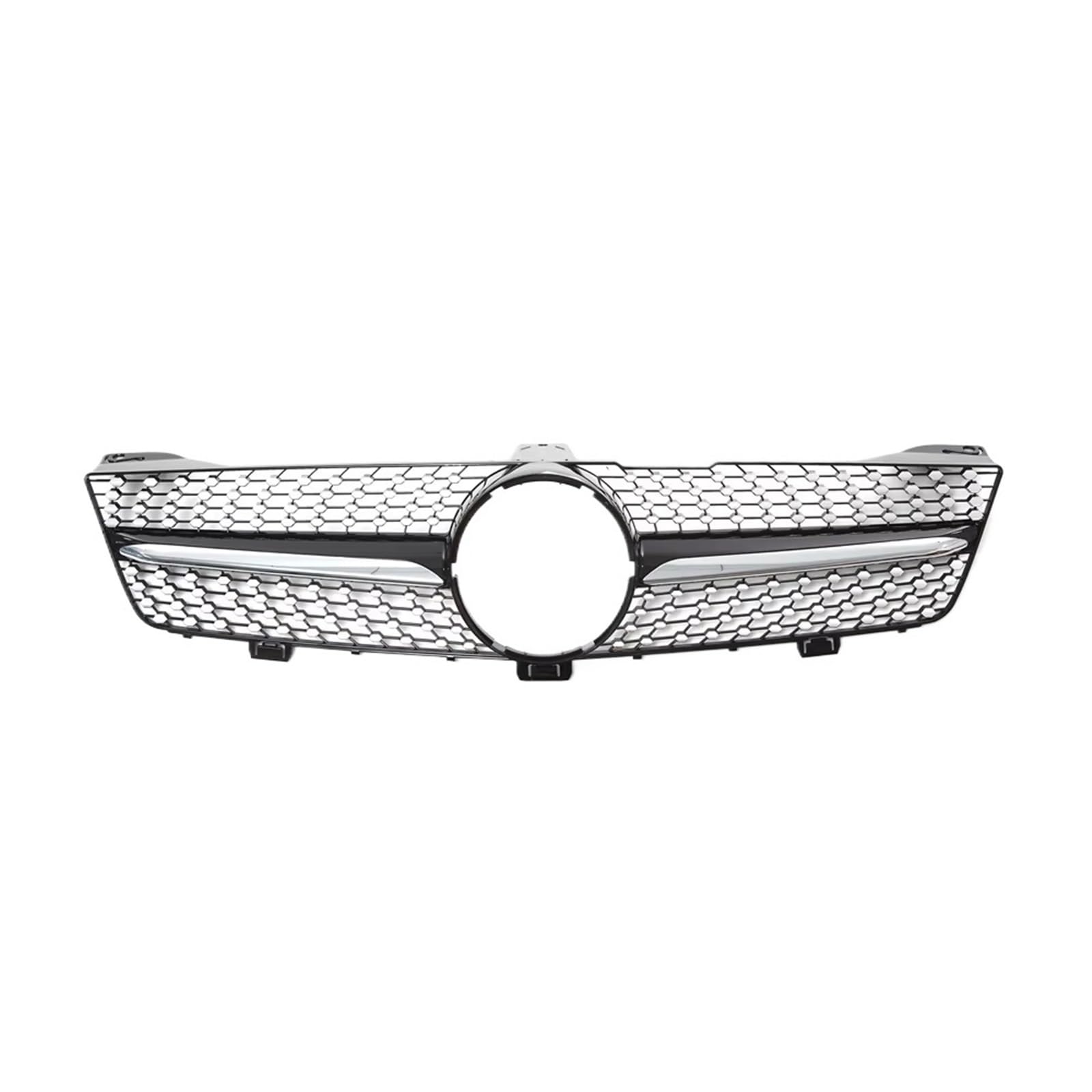 Auto Frontgrill Glänzend Schwarzer Für GTR-Style-Kühlergrill Für Benz Für CLS-Klasse W219 2005 2006-2008 CLS350 CLS550 CLS63 Für AMG Diamond Style-Stoßstangengrill Front Kühlergrille(Diamonds-Black) von RXRJSU