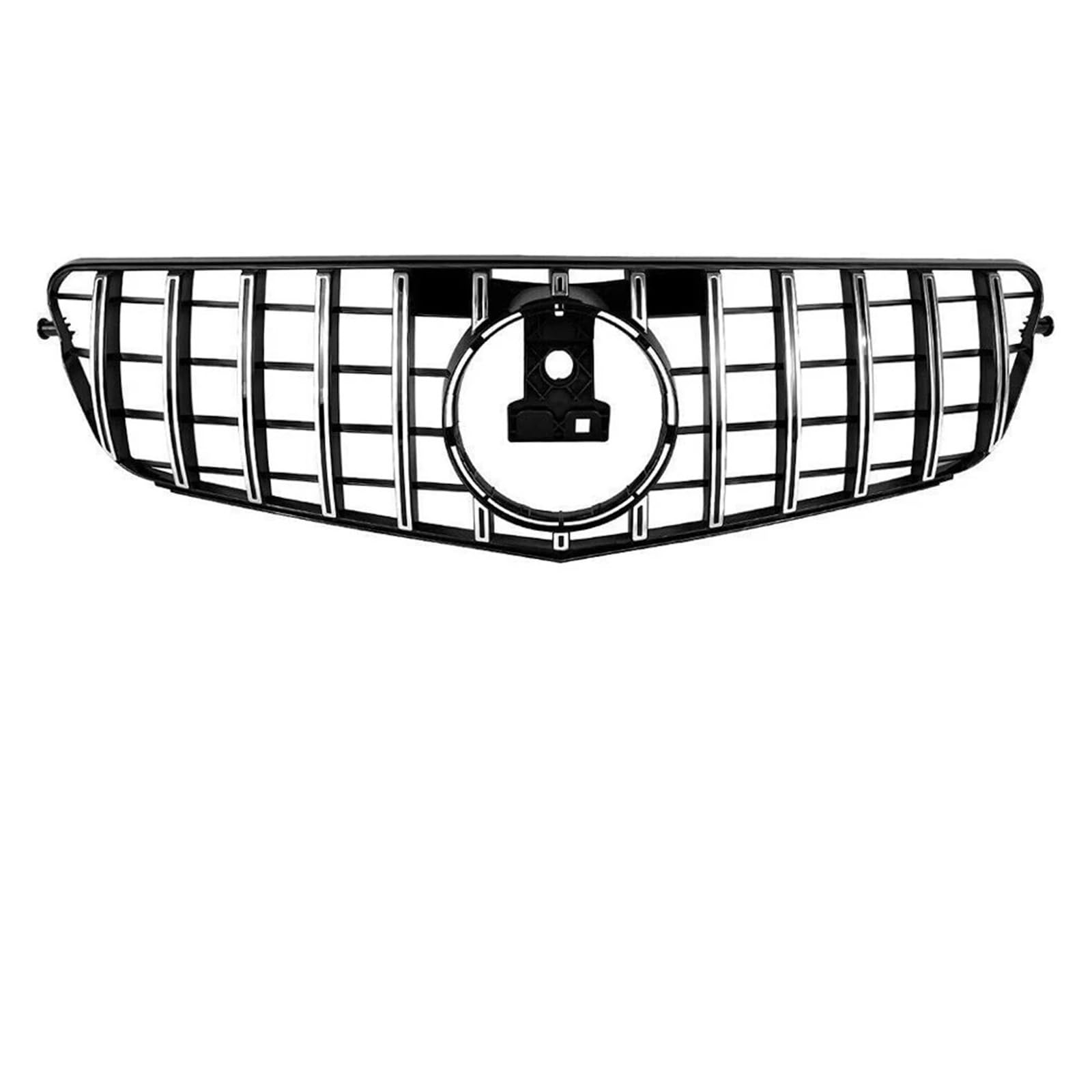 Auto Frontgrill Glänzendes Schwarz Für AMG-Stil-Kühlergrill Für Benz C-Klasse W204 S204 C204 C180 C350 2008 2009 2010–2014 Chrom-Silber-Diamanten-Stil-Stoßstangengrill Front Kühlergrille(G-Silver) von RXRJSU