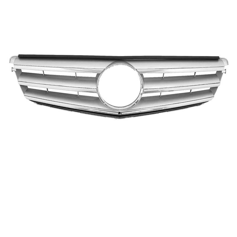 Auto Frontgrill Glänzendes Schwarz Für AMG-Stil-Kühlergrill Für Benz C-Klasse W204 S204 C204 C180 C350 2008 2009 2010–2014 Chrom-Silber-Diamanten-Stil-Stoßstangengrill Front Kühlergrille(Sport-Chrome von RXRJSU