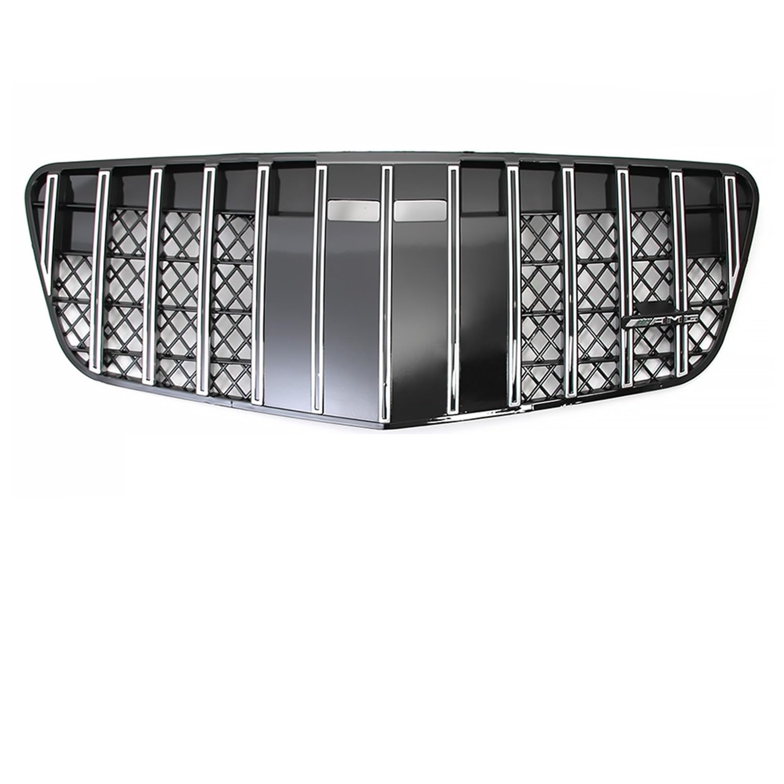 Auto Frontgrill Glänzendes Schwarz Für AMG Style Front Racing Grille Für Benz EKlasse W211 E320 E350 E500 E63 2003–2009 Für GTR Style Bumper Grilles Front Kühlergrille(G-Silver 07-09) von RXRJSU