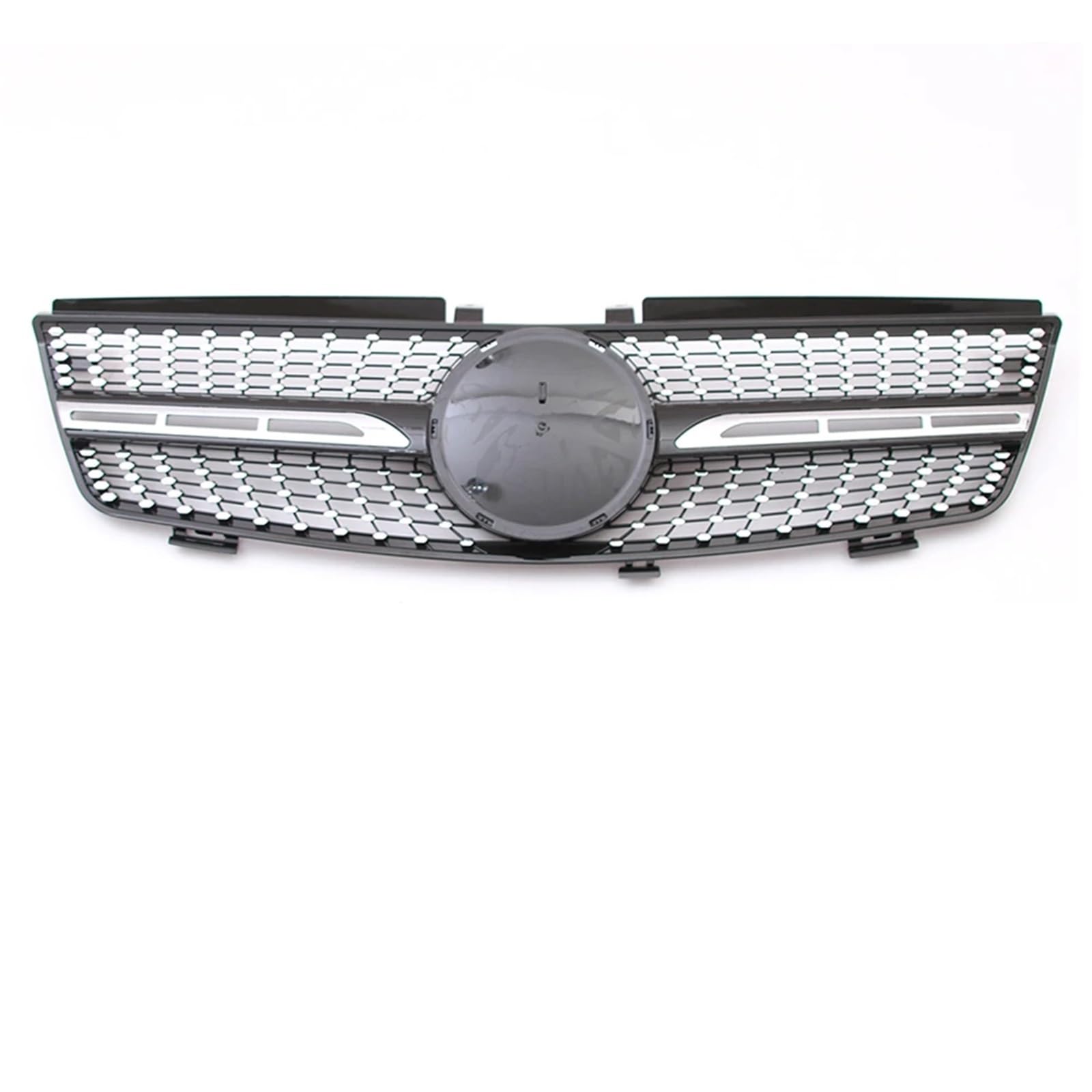 Auto Frontgrill Glänzendes Schwarz Für Stoßstangengitter Im GTR-Stil Für Benz ML-Klasse W164 ML350 ML500 ML550 2005 2006 2007 2008 Zubehör Front Kühlergrille(Diamond-Chrome Black) von RXRJSU