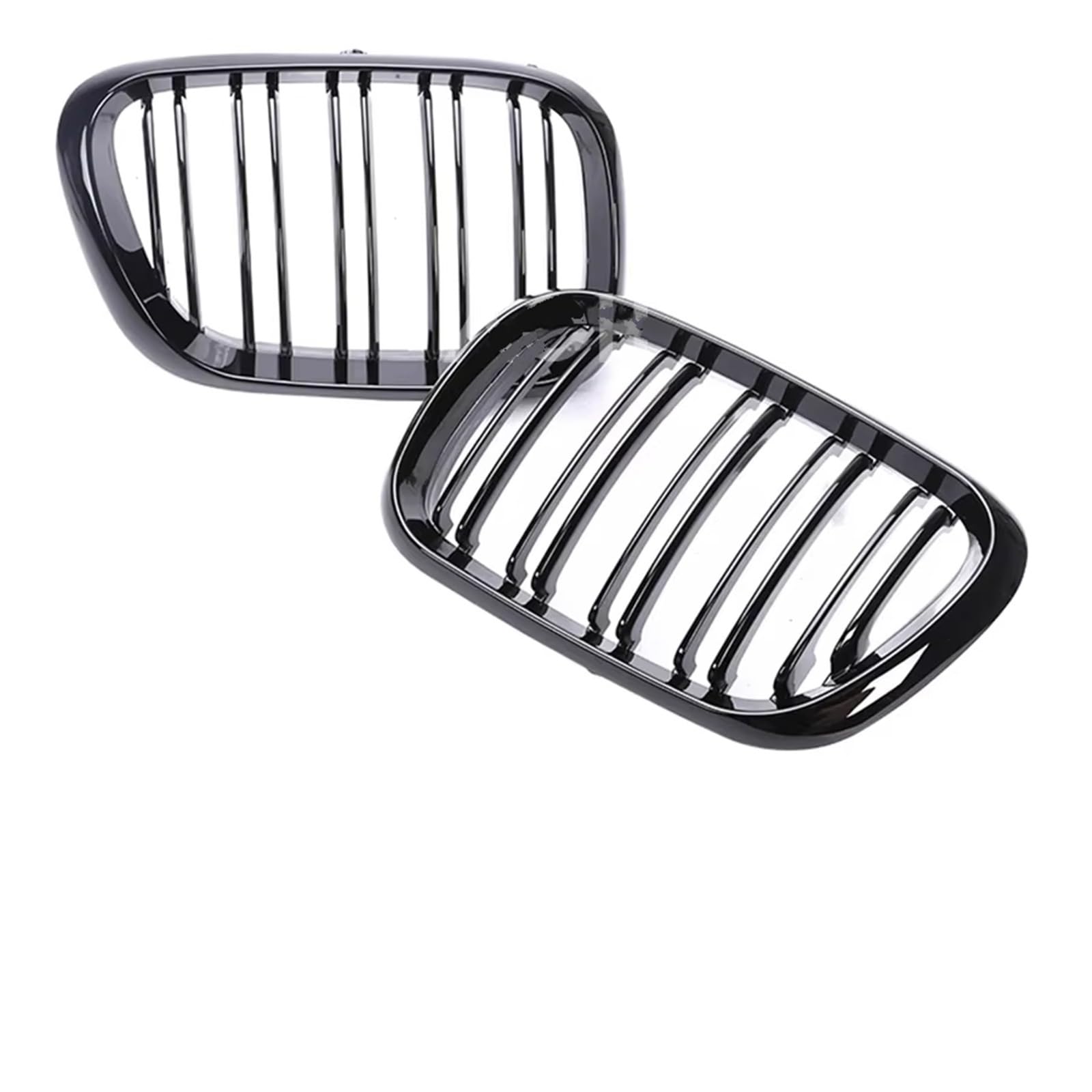 Auto Frontgrill Kohlefaser-Ansaugung Vorne Unten Stoßstange Nierengitter Glänzend Schwarz Kühlergrills Auto-Styling Für E53 X5 X6 1999 2000 2001 2002 2003 2004 Front Kühlergrille(Dual Gloss Black) von RXRJSU