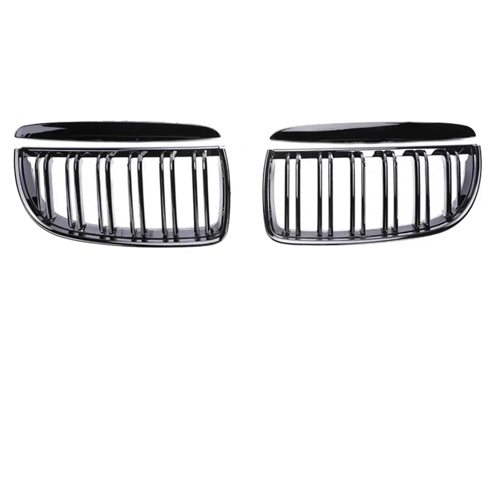 Auto Frontgrill Kohlefaser-Frontstoßstange Freundlicherweise Facelift-Gitterabdeckung Umrüstung Schwarzen Racing-Grills Für 3er E90 E91 2005 2006 2007 2008 2009-2012 Front Kühlergrille(Gloss Black 05- von RXRJSU