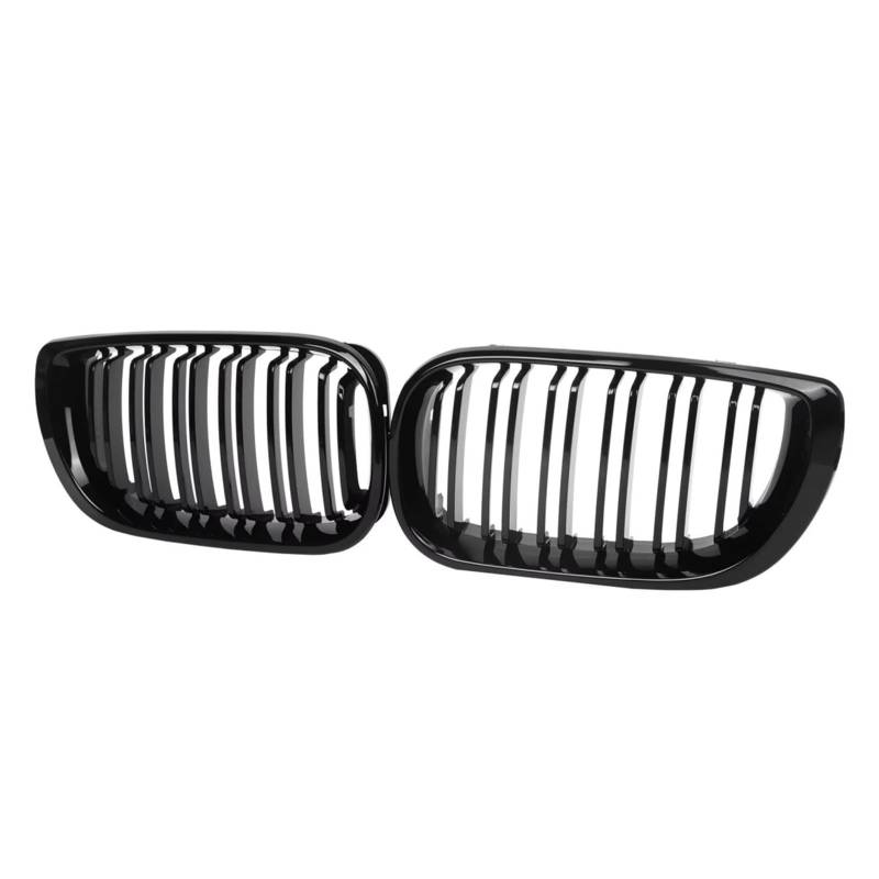 Auto Frontgrill Kühlergrill Vorne Nierengrill Doppellamellen Schwarzer Grill Für 3er E46 4-Türer 320i 325i 325xi 330i 330xi 2002 2003 2004 2005 Front Kühlergrille von RXRJSU