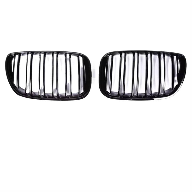 Auto Frontgrill Schwarz Glänzender Frontstoßstangen-Nierengrill Für X5 E53 X5M 1999 2000 2001 2002 2003 2004 2005 2006 Carbonfaser-Innenkühlergrillabdeckung Front Kühlergrille(Dual Black 03-06) von RXRJSU