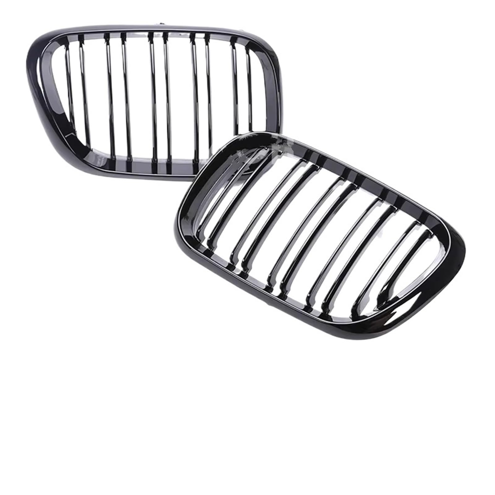 Auto Frontgrill Schwarz Glänzender Frontstoßstangen-Nierengrill Für X5 E53 X5M 1999 2000 2001 2002 2003 2004 2005 2006 Carbonfaser-Innenkühlergrillabdeckung Front Kühlergrille(Dual Black 99-03) von RXRJSU