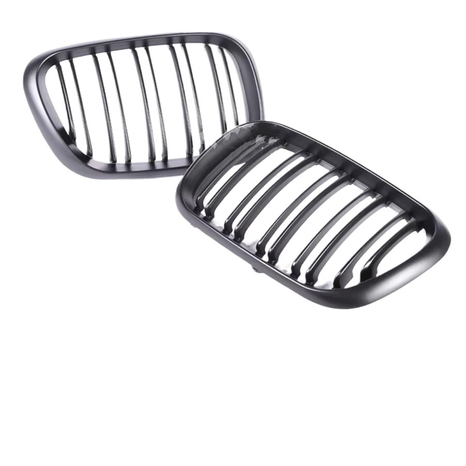 Auto Frontgrill Schwarz Glänzender Frontstoßstangen-Nierengrill Für X5 E53 X5M 1999 2000 2001 2002 2003 2004 2005 2006 Carbonfaser-Innenkühlergrillabdeckung Front Kühlergrille(Matte Black 99-03) von RXRJSU