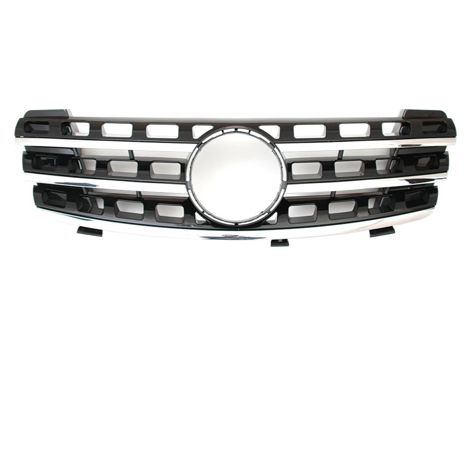 Auto Frontgrill Schwarzer Vorderer Renngrill Im GTR-Stil Für Benz ML W164 2005 2006 2007 2008 ML320 ML350 ML500 Chrom-Diamanten-Stil Stoßstangengitter Front Kühlergrille(A-Chrome Black) von RXRJSU