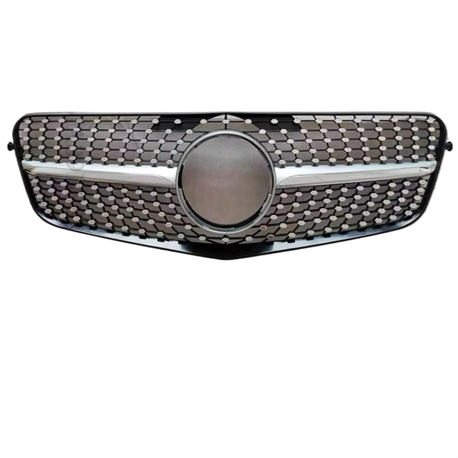 Auto Frontgrill Vorderer Einlassgitter-Kühlergrill-Körpersatz GT-Diamant-Styling Für Benz E-Klasse W212 2009 2010 2011 2012 2013 2014 2015 Grill-Tuning-Zubehör Front Kühlergrille(09-12 Diamond Silver) von RXRJSU