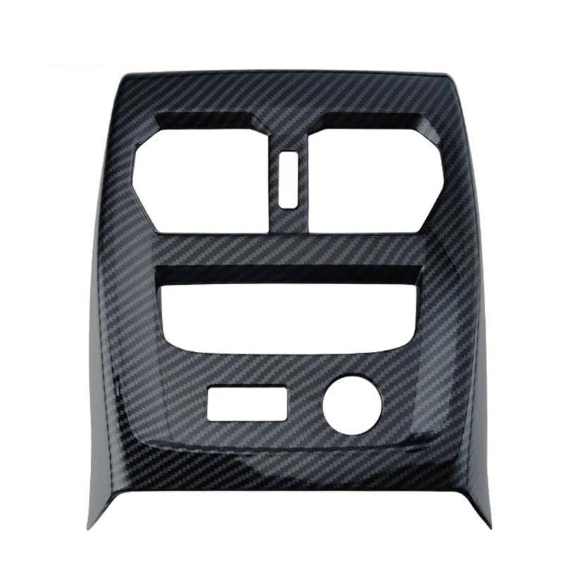 Auto Lüftungsschlitz Dekoration Armlehne Hinten Luftauslass Abdeckung Innendekoration Klimaanlage Vent Trim Abdeckungen Für 318i 320d 330d G20 2023 Decal Trim(Carbon) von RXRJSU