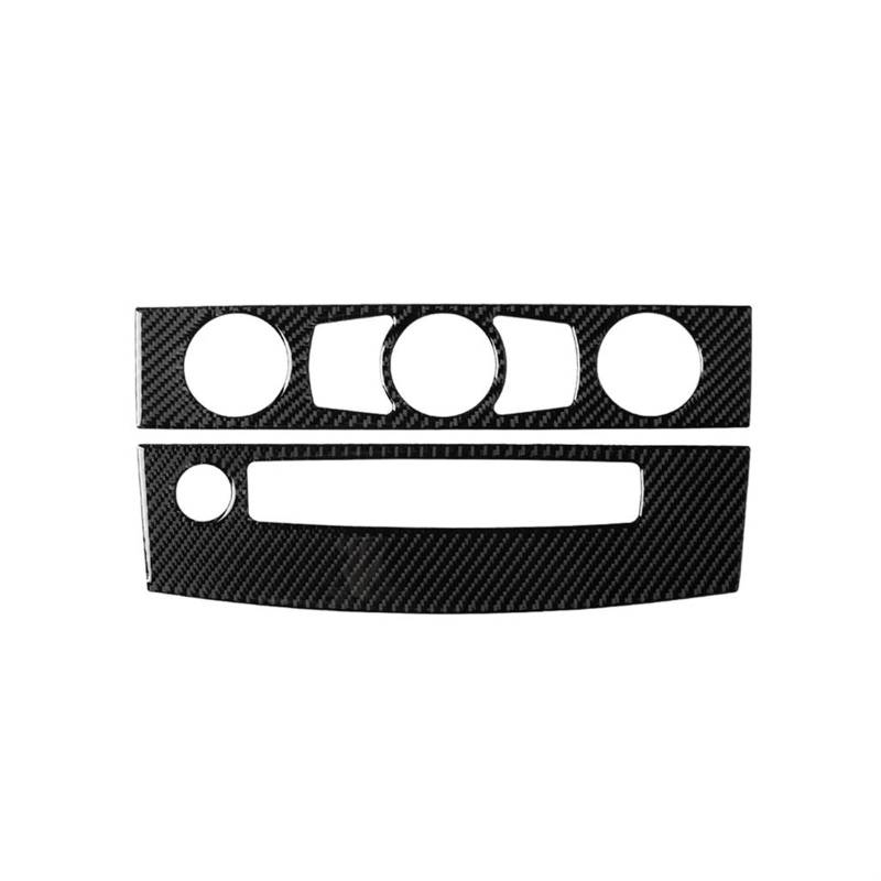 Auto Lüftungsschlitz Dekoration Auto CD Panel Trim Center Konsole Abdeckung Carbon Faser Aufkleber Trim Abdeckung Für E60 5 Serie 2008-10 Innen Accessoire Voiture Decal Trim(A) von RXRJSU