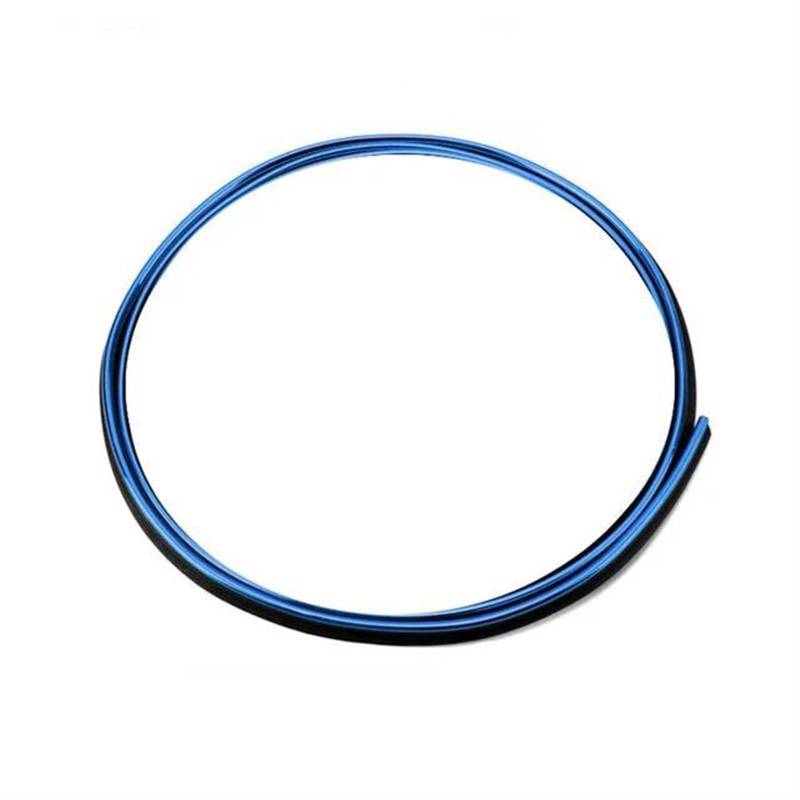 Auto Lüftungsschlitz Dekoration Auto-Zierleisten-Dekoration, Flexible Streifen, 5 M/300 cm/1 M, Auto-Innenleisten, Autoabdeckung, Verkleidung, Armaturenbrett, Tür, Auto-Styling Decal Trim(1M Blue) von RXRJSU