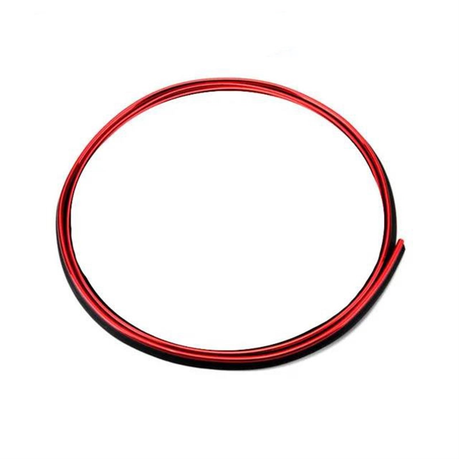 Auto Lüftungsschlitz Dekoration Auto-Zierleisten-Dekoration, Flexible Streifen, 5 M/300 cm/1 M, Auto-Innenleisten, Autoabdeckung, Verkleidung, Armaturenbrett, Tür, Auto-Styling Decal Trim(1M Red) von RXRJSU