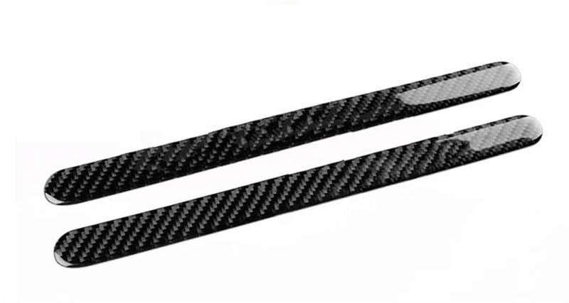 Auto Lüftungsschlitz Dekoration Für Mini Für Countryman U25 2024 2025 Auto Armlehne Box Seitenstreifen Aufkleber Innenverkleidung Zubehör Weiche Kohlefaser Dekoration Decal Trim(Black carbon-2pieces) von RXRJSU