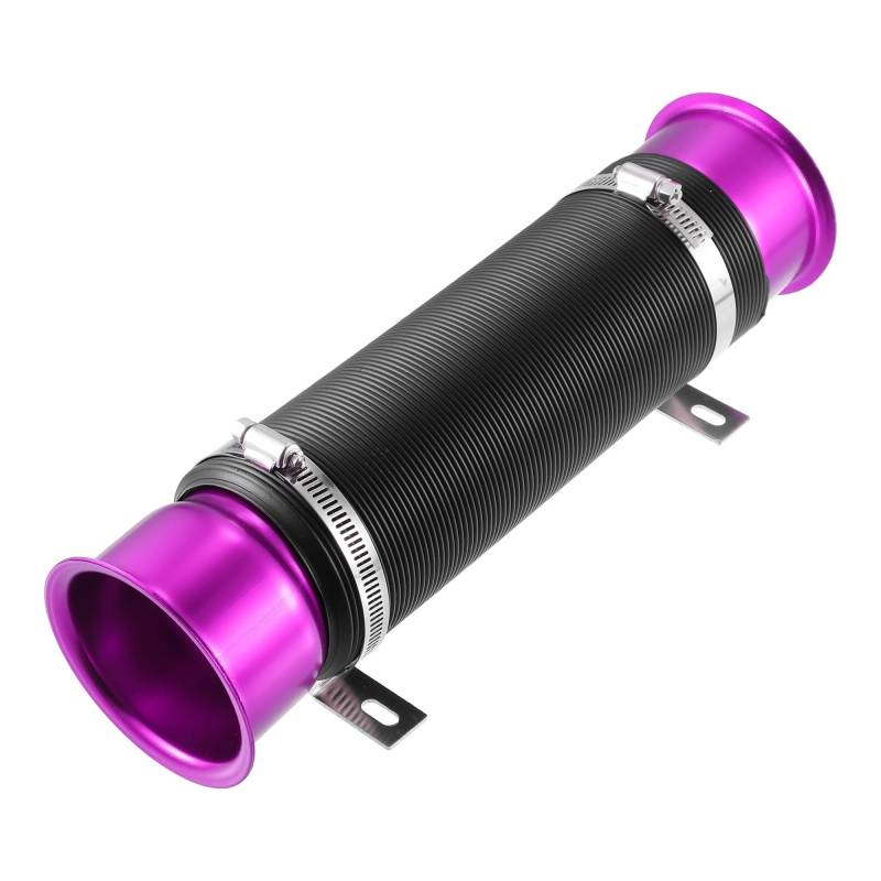 Auto Lufteinlässe Luftkanalschlauch, Kaltluft-Turbo-Ansaugrohr, Flexibel, 76 Mm, 7,6 cm, Universell Verstellbares Auto-Ansaugluftrohr Air Ansaugschlauch(Violett) von RXRJSU