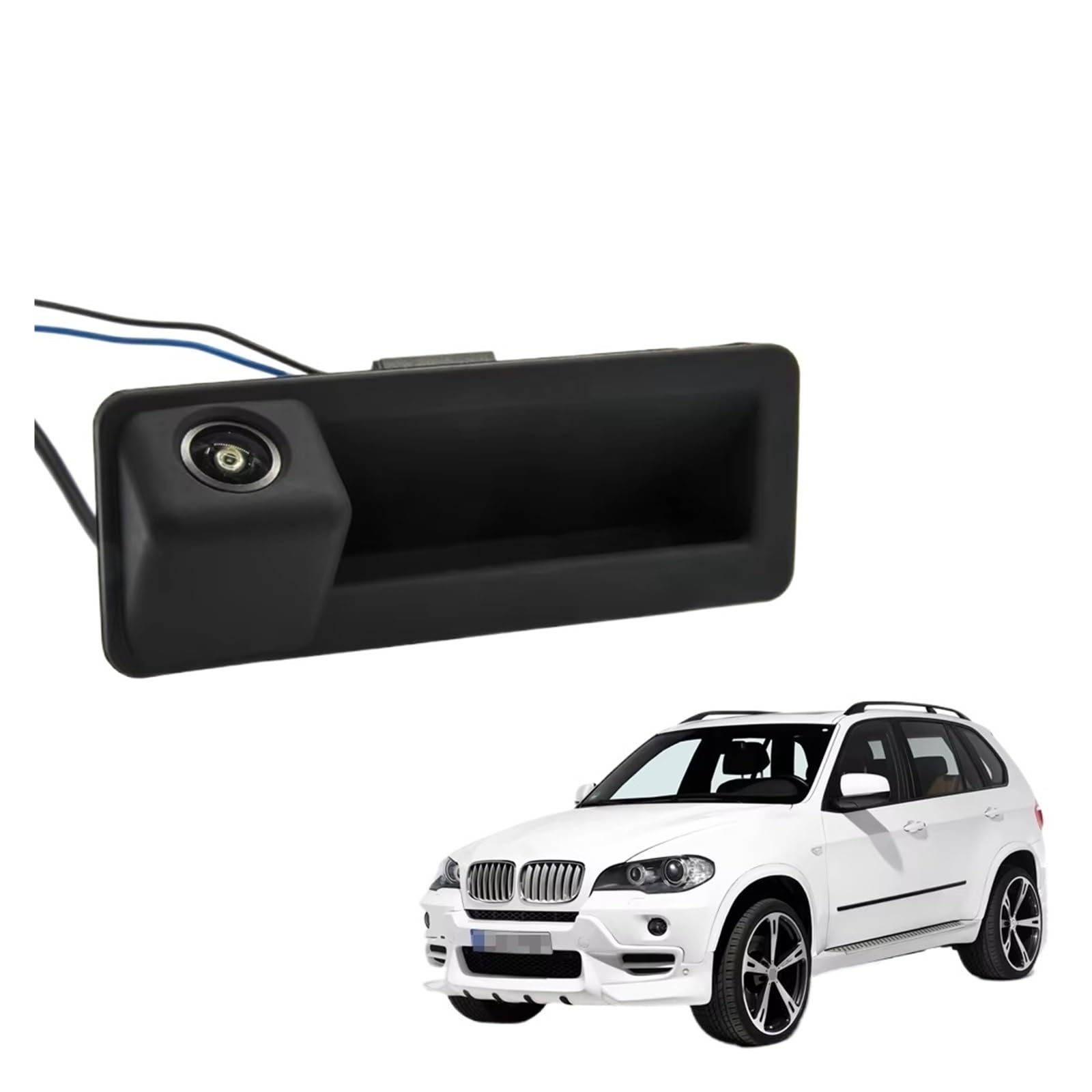 Auto Rückfahrkamera Auto Rückfahr Monitor HD 720P Rückansicht Stamm Griff Kamera Für X5 E70 2006 2007 2008 2009 2010 2011 2012 2013 Rückfahrkamera von RXRJSU