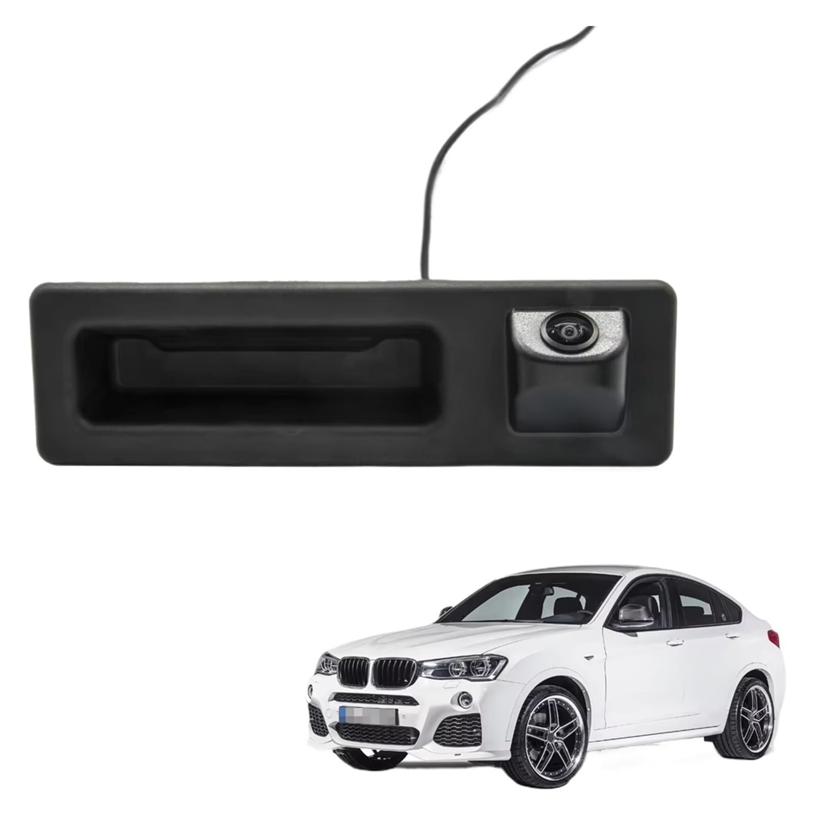 Auto Rückfahrkamera Auto Rückfahr Parkplatz Monitor Zubehör HD 720P Rückansicht Stamm Griff Kamera Für X4 F26 2014 2015 2016 2017 Rückfahrkamera von RXRJSU