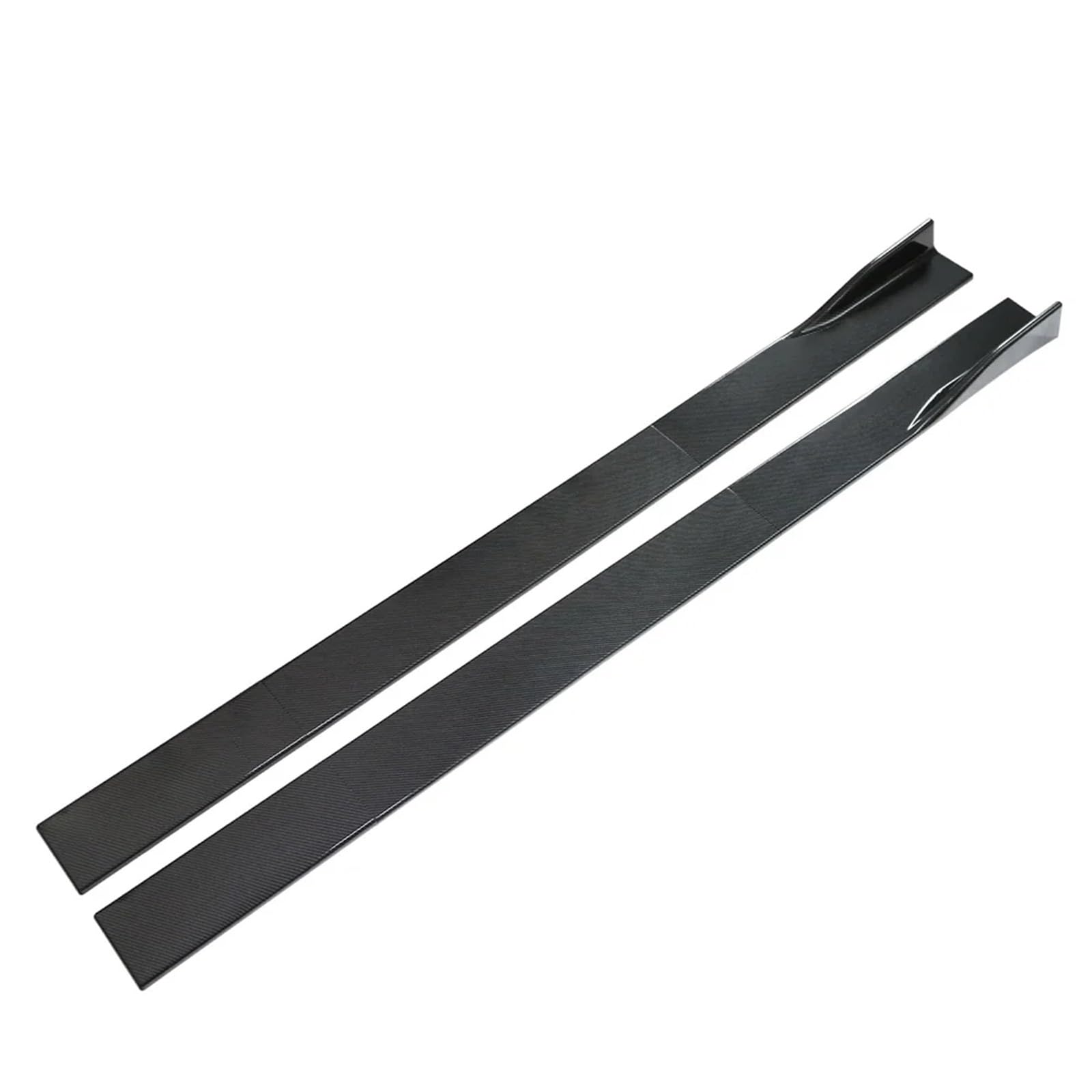 Auto Trittbretter Seitenschweller 2,2 M Seitenschweller-Verlängerung, Rocker-Splitter, Diffusor-Winglet-Flügel Für Benz W205 W204 W203 W211 W212 W213 W117 C117 W176 Für AMG(Kohlefaser-Optik) von RXRJSU