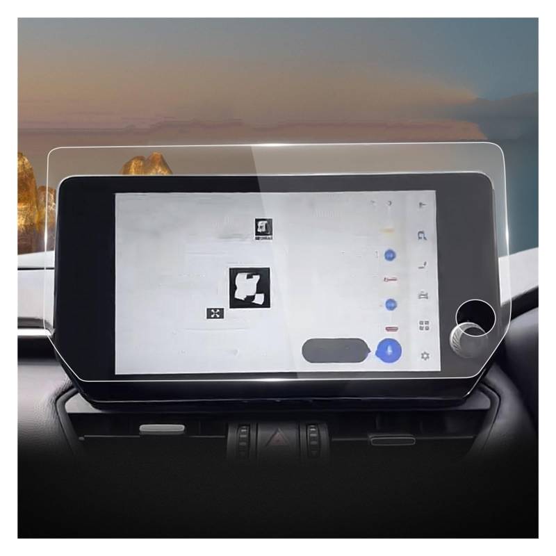 Displayschutz Für Toyota Für RAV4 RHD 2023 Autoaufkleber Displayschutzfolie Aus Gehärtetem Glas Schutzfolie Navigation Automoties GPS Zubehör Navigation Schutzfolie von RXRJSU