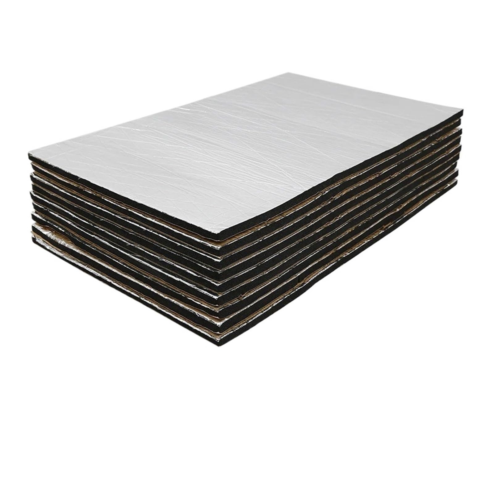 Schallschutz 50x30cm Auto Schallschutz Pad 10mm Tür Abdeckung Motor Wärmedämmung Schallschutz Panel Schallschutzmatte(10mmx50cmx30cm 1pcs) von RXRJSU