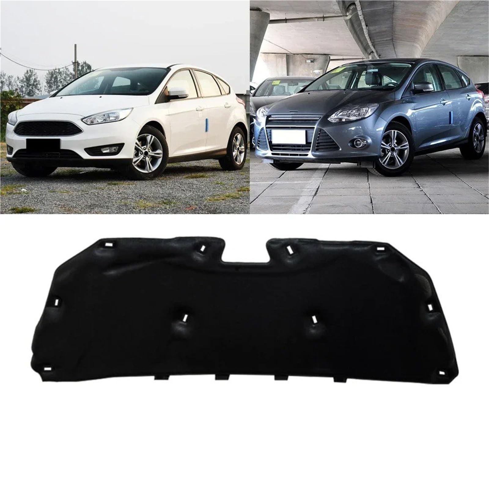 Schallschutz Für Ford Für Focus MK2 MK3 MK4 2004-2023 Motorhaube Motorschalldämmung Baumwollpad Schalldichte Wärmedämmmatte Zubehör(for 2011-2018) von RXRJSU