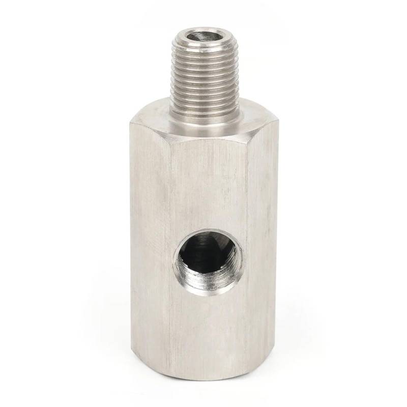 Stickoxid NOX Sensor 1/8 NPT Weiblich Auf 1/4NPT 1/8NPT 1/8BSPT M10 M12 M14*1,5 Zuleitungsmanometer T-Adapter Seitliche Löcher Öldrucksensor-Anschluss Stickoxidsensor(1-4NPT) von RXRJSU