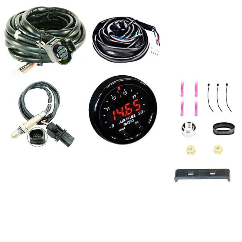 Stickoxid NOX Sensor Für Cummins 30-0300 30-4110 X-Serie Breitband O2 Luft Kraftstoff Verhältnis Gauge Kit Abgas Sauerstoff Sensor Stickoxidsensor(30-0300 YE Decal) von RXRJSU