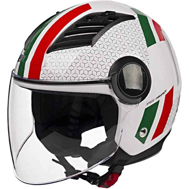 3/4 Shell Motorradhelm mit offenem Gesicht und Sonnenblende, Moped-Motorrad-Halbhelm für Erwachsene, Männer, Frauen, Scooter, Cruiser, Jethelm, DOT/ECE-geprüft,H,4XL von RYDZCLH