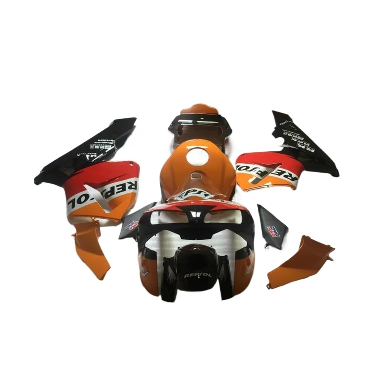 Für CBR600RR F5 2003-2004 Rot-Orange Verkleidungssatz Motorradverkleidungssatz Kotflügelzubehör Aerodynamischer Spoiler von RYMZBE