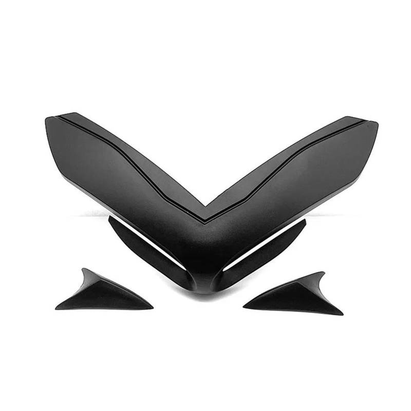 Für Kawasaki Z 900 2017-2019 Schnabel Nase Verlängerung Abdeckung ABS Kunststoff Spoiler Front Winglets Verkleidung Aerodynamische Flügel Kit(Black) von RYMZBE