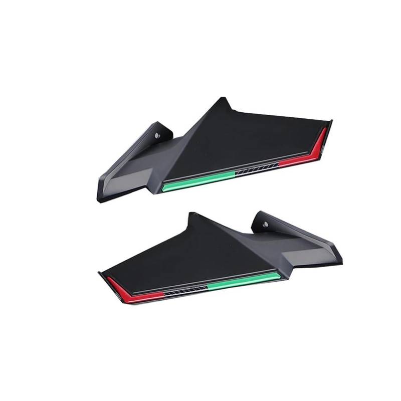 Für Kawasaki ZX6R Ninja 400 650 1000 250 ZX10R ZX-6R 2021-2023 Winglets Frontverkleidung Racing Spoiler Aerodynamischer Flügel(Black) von RYMZBE