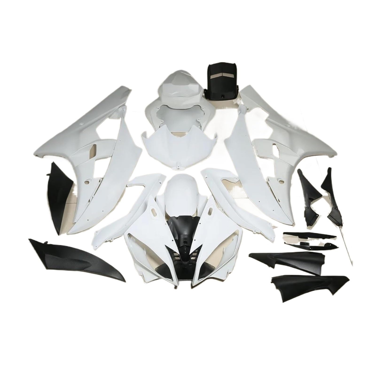 Für Yamaha YZF R6 YZF-R6 2006-2007 Motorrad Unlackiert Verkleidung Karosserie Arbeit Abdeckung Kit Kotflügel Spoiler Zubehör von RYMZBE