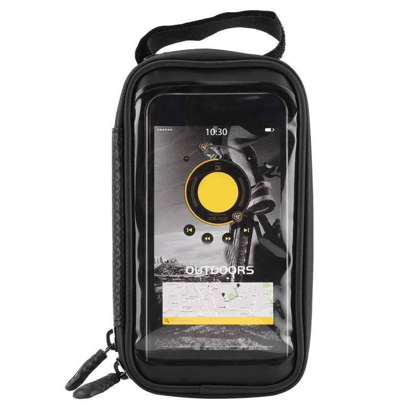 RYTTGOP Fahrradzubehör Mountainbike Icycle Phone Frontrahmentasche, wasserdicht, Schlauchtasche, Fahrradtasche, Fahrradzubehör für Männer, kompatibles Telefon (Schwarz) von RYTTGOP