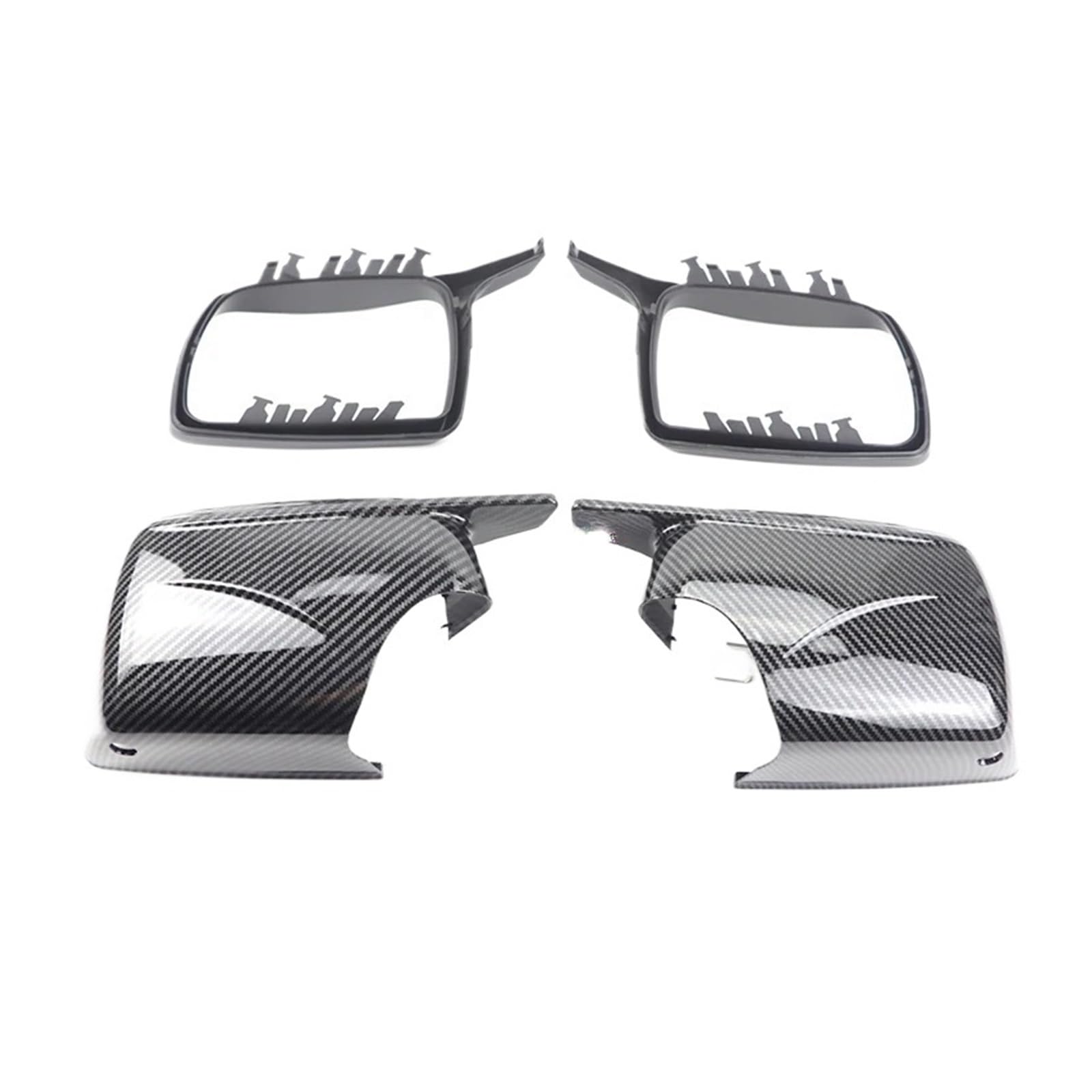 1 Paar Rückspiegelkappen for die Seitenverkleidung im Auto, kompatibel mit BMW X5 E53 1999–2006, Ersatz von RYTYHFFR