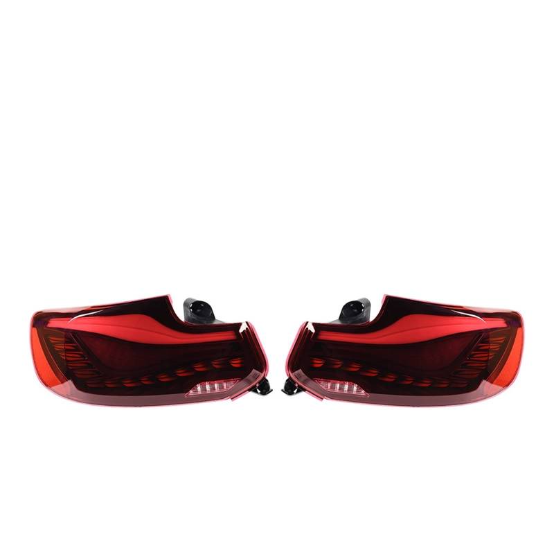 AKD Auto-Styling Kompatibel for BMW M2C F22 F23 F87 218 220i 2014-2022 Dynamisches Signal Rücklicht DRL Bremse Rückwärts Auto Zubehör(Red one set) von RYTYHFFR