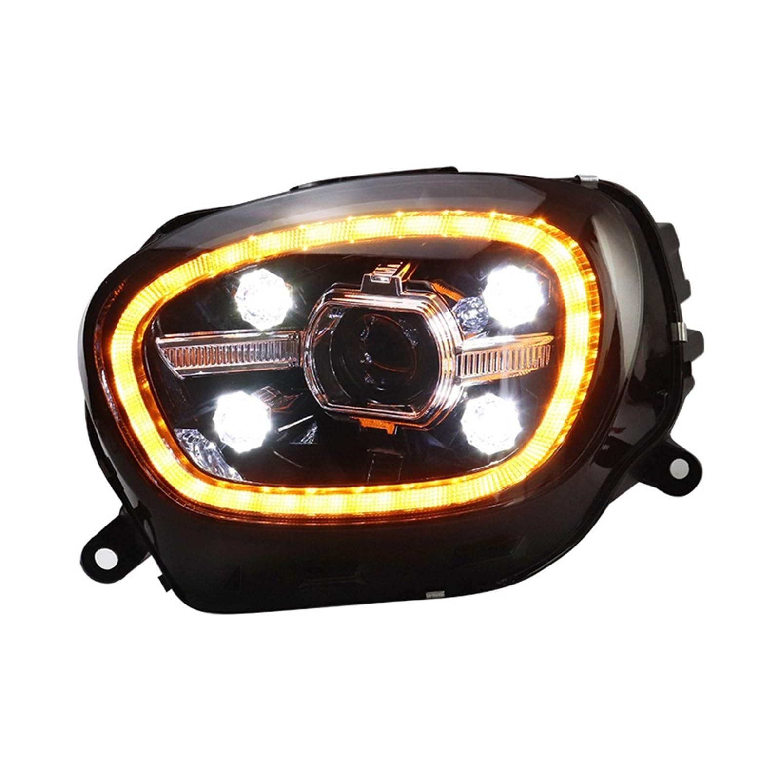 Auto-Styling Kompatibel for BMW Countryman Scheinwerfer 2017-2019/Kompatibel for F60 Scheinwerfer Doppellinse DRL + LED Fernlicht + Blinker von RYTYHFFR