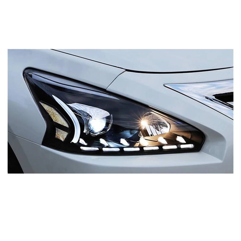 Autolichter Kompatibel for Nissan Teana Scheinwerfer 2013-2016 Altima Kopf Lampe DRL Projektor Objektiv Automotive Zubehör(Headlight L-E-D) von RYTYHFFR