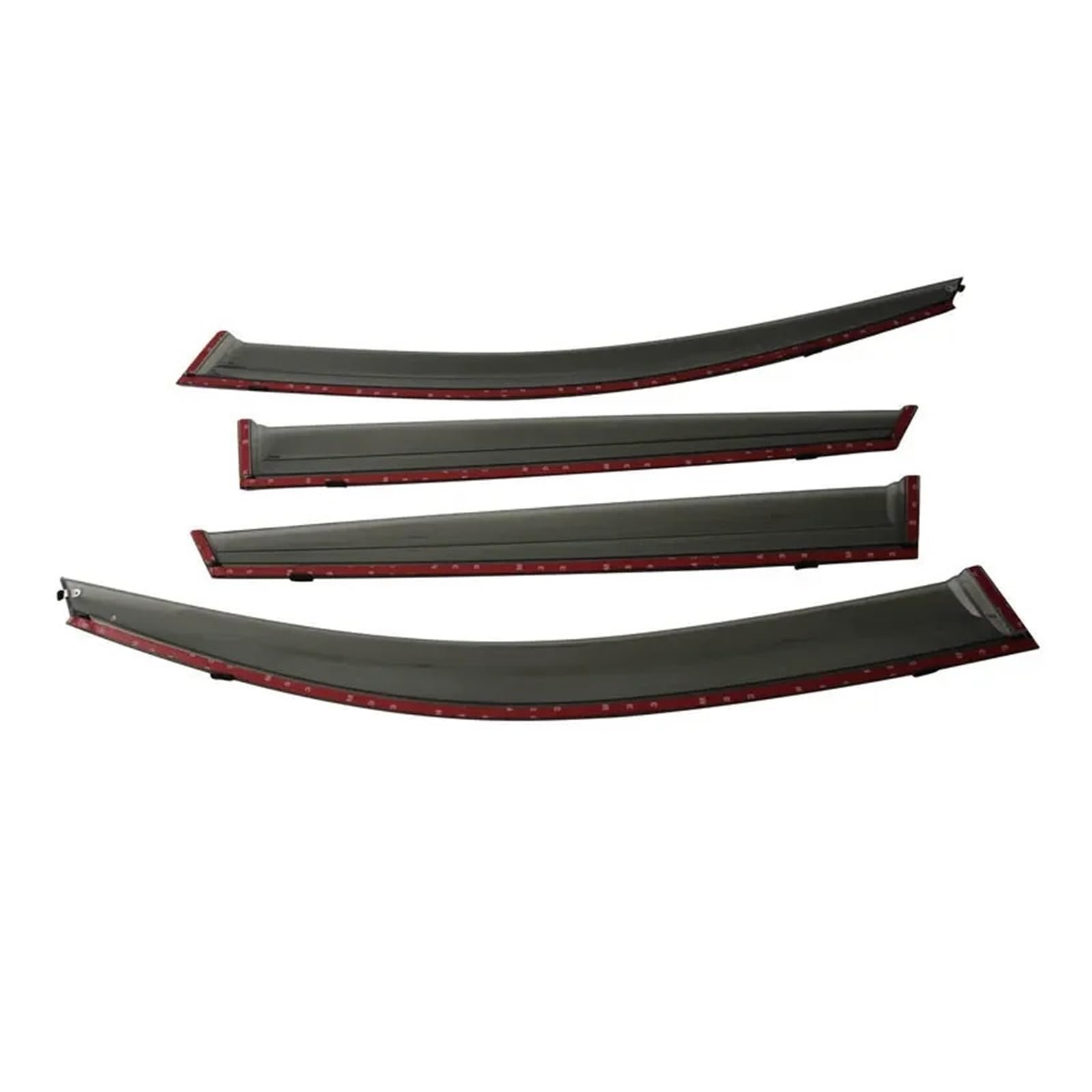 Fenstervisier, kompatibel for Lexus RX RX350 RX350h RX500h MK5-ALA10-ALH10 2023 2024, Auto-Seitenfenster-Windabweiser, Sonnen-, Wind- und Regenschutz(Chrome Strip-Carbon) von RYTYHFFR