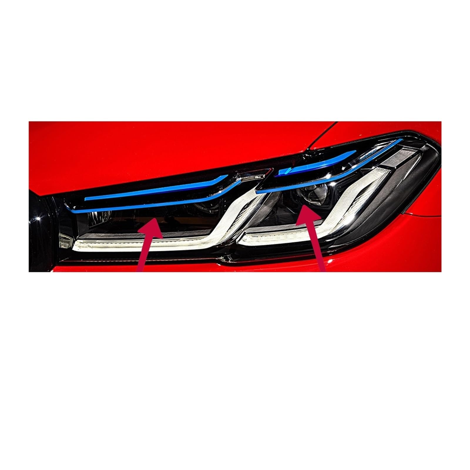 Scheinwerfer kompatibel for BMW G30 G38 Scheinwerfer 2018–2022 Scheinwerfer 525i 530i M5 DRL Blinker Fernlicht Angel Eye Projektorlinse(For 18-20 Type A) von RYTYHFFR