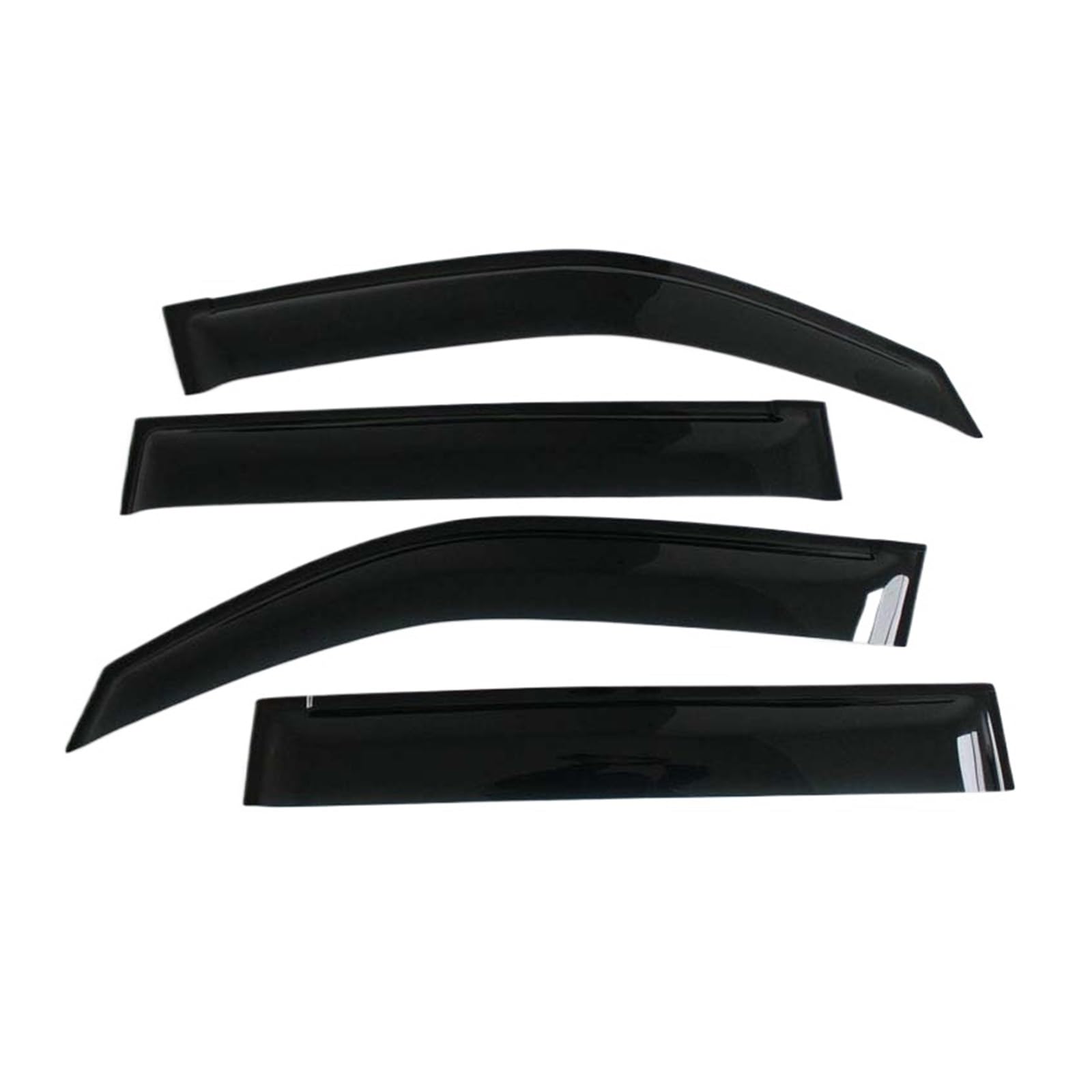 Seitenfensterabweiser kompatibel for Toyota Fielder 2007 2008 2009 2010 2011 Acryl Schwarz Fensterschild Sonne Regenabweiser SUNZ von RYTYHFFR