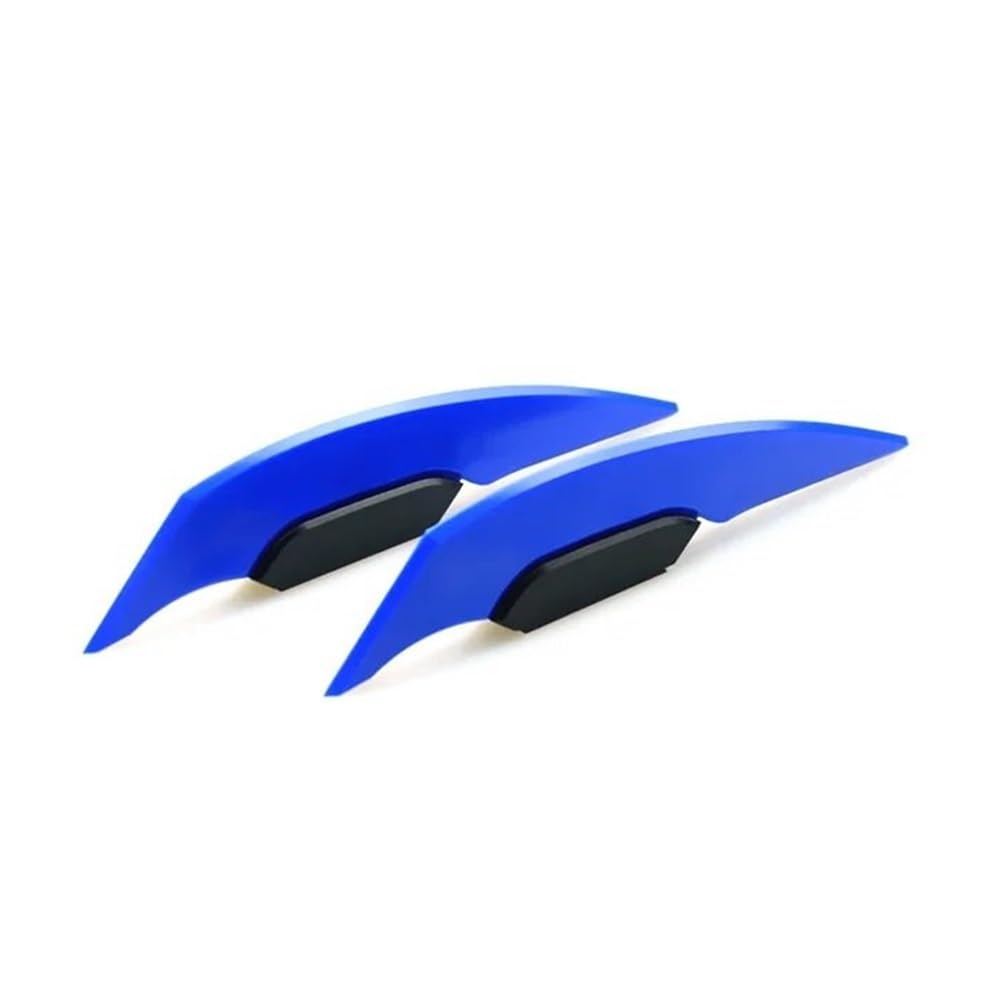 Bremsflüssigkeitsdeckel Motorrad-Frontverkleidungs-Winglets, Universelle Seitenspoiler, Dynamische Flügelaufkleber, Motorrad-Winglet, Aerodynamisch Für Motorräder(Blue) von RYUIO