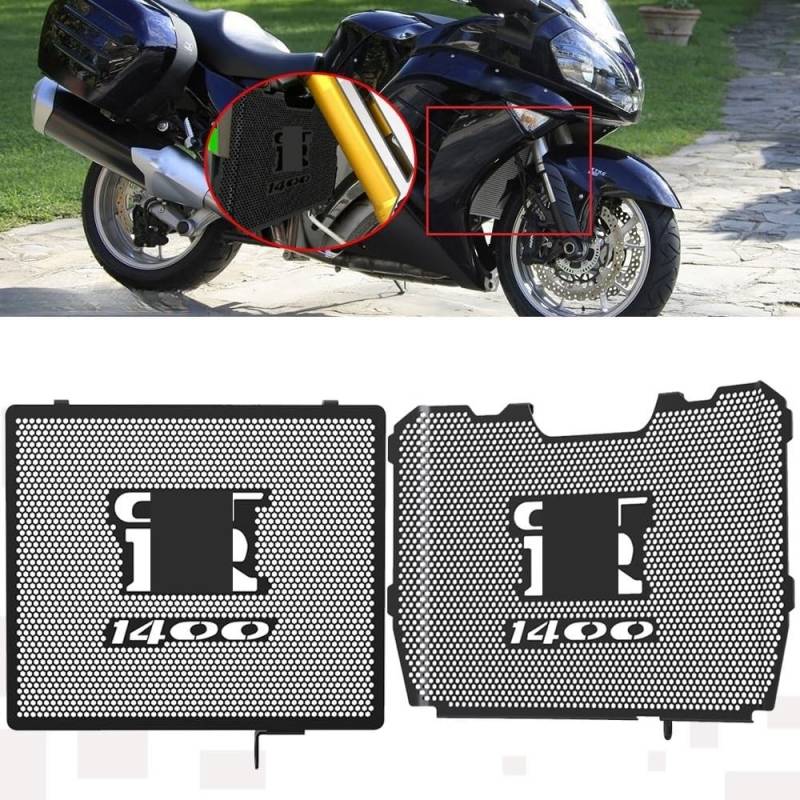 Kühlergrillschutz Für Ka&wasaki Für NI&nja Für ZX-14R ZX1400 ZG1400 1400 Für GTR Für Concours Für 1400GTR Kühlergrillschutzabdeckung von RYUIO