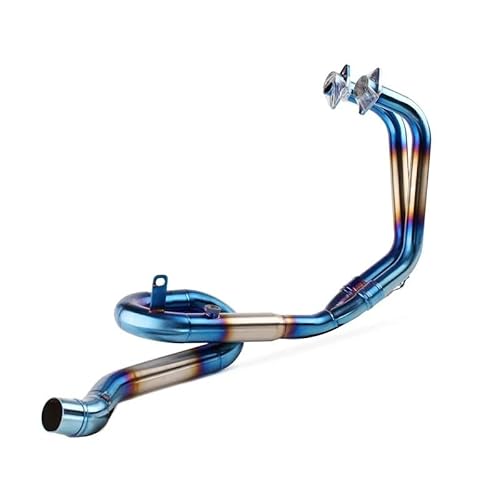 Motorrad Abgasrohr Schalldämpfer Für Ya&maha Für YZF R3 R25 Für MT-03 2015 2016-2021 Vollmotorrad-Auspuffrohr Schalldämpfer Modifiziertes Rohr Header Front Link Pipe von RYUIO