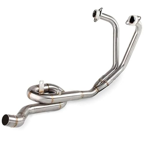 Motorrad Abgasrohr Schalldämpfer Motorrad Auspuff Mittelrohr Und Front Link Rohr Voll Für YZF R25 R3 Für MT03 2014-2021 Front Link Rohr von RYUIO