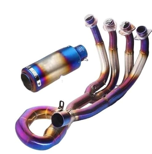 Motorrad Abgasrohr Schalldämpfer Motorrad-Schalldämpfer-Auspuffrohr-Slip-On- Front Link Mid Pipe Für R6 Für YZF-R6 2006 2007 2008-2016 von RYUIO