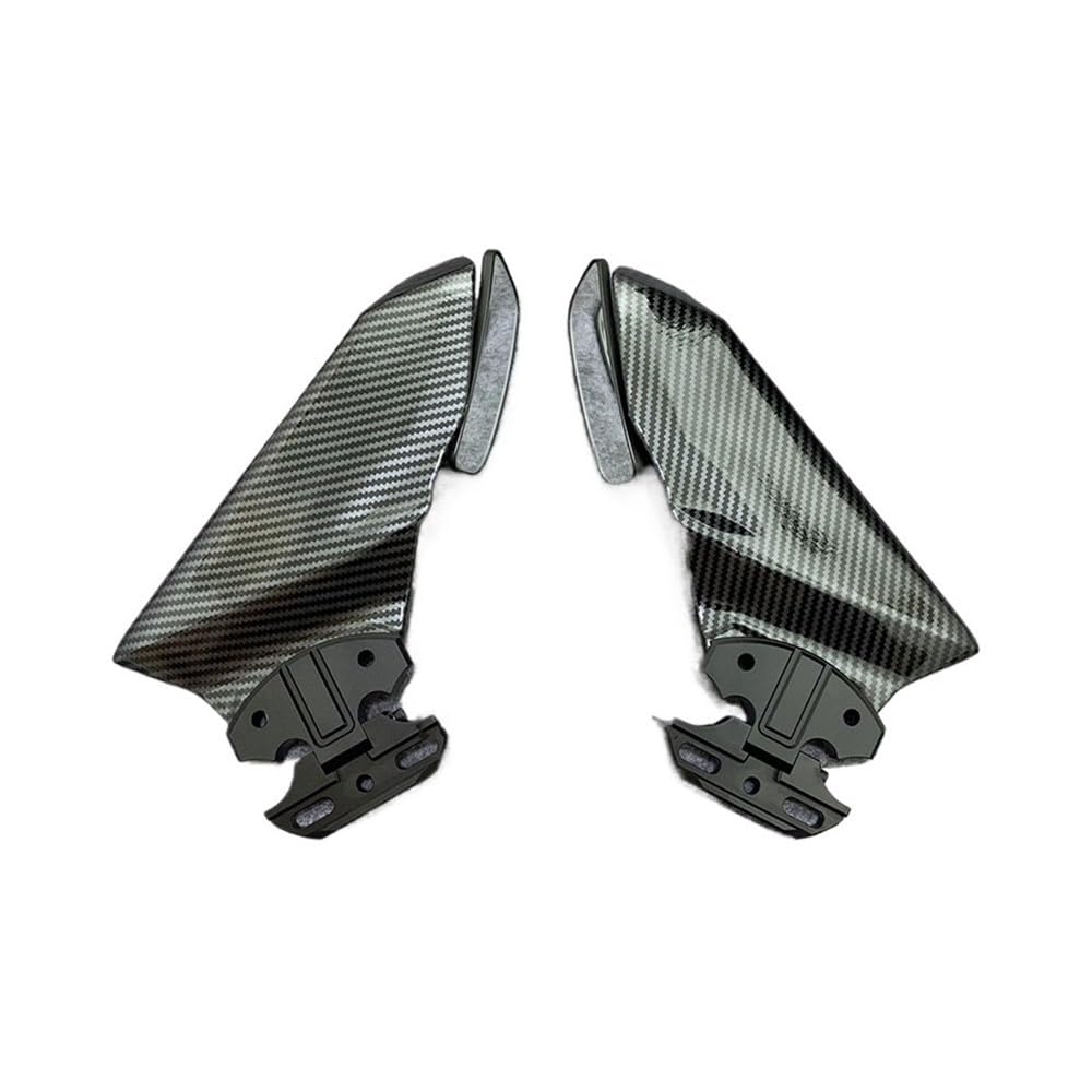 Motorrad Links rechts verkleidung Für Ka&wasaki Für NI&nja 650 ER6F ER-6F 2017 2018 2019 Motorradspiegel Frontverkleidung Winglets Aerodynamische Seitenflügel Spoiler von RYUIO