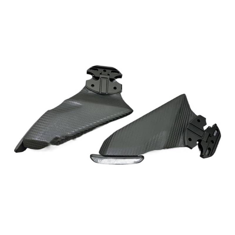 Motorrad Links rechts verkleidung Für Ka&wasaki Für NI&nja 650 Für ER6F 2017 2018 2019 Motorradspiegel Frontverkleidung Winglets Aerodynamische Seitenflügel Spoiler von RYUIO